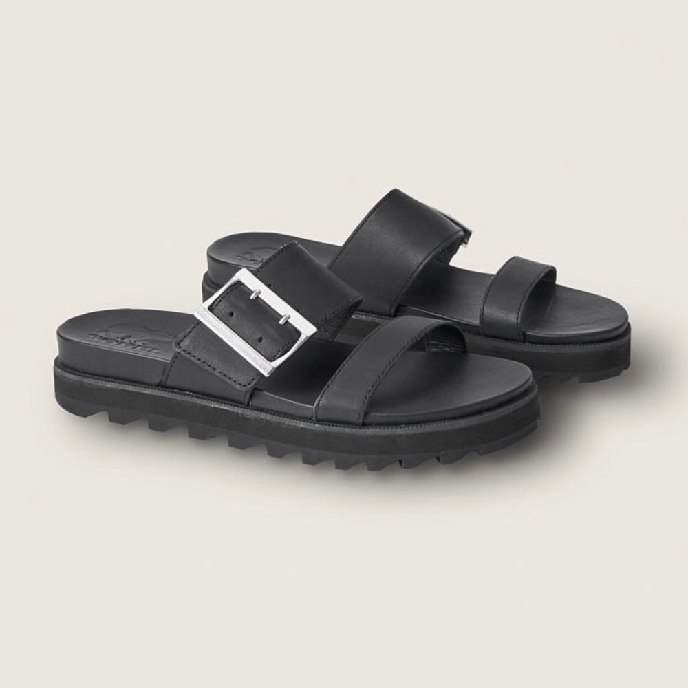 Sorel Roaming Slide sandals. Black. 9.5